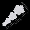 Flower  4 IN ONE 4X4 3X3 2X2 1.5X1.5In Silicon Mould (SM044)