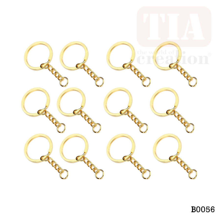 KEY RING GOLDEN 12PC (B0056)