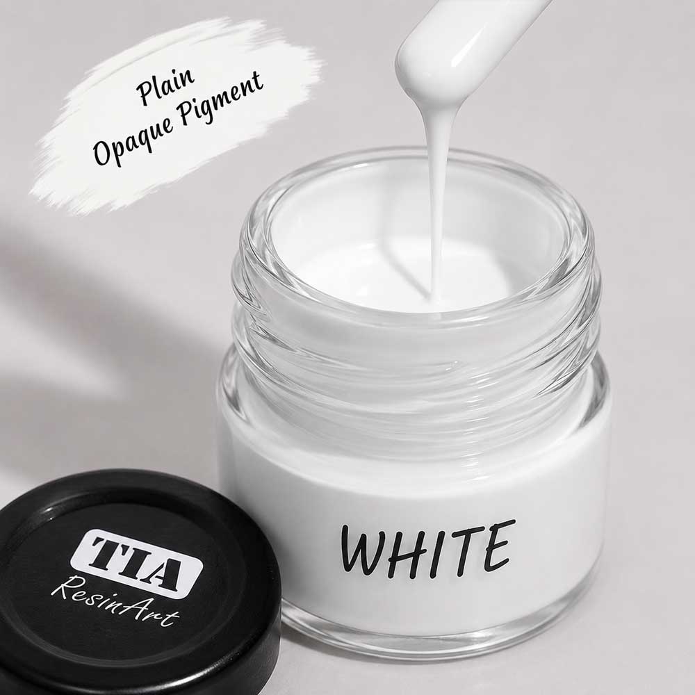 Plain Pigment for Resin art (WHITE) 1 Plain Pigment Resin Premium for Vibrant Color