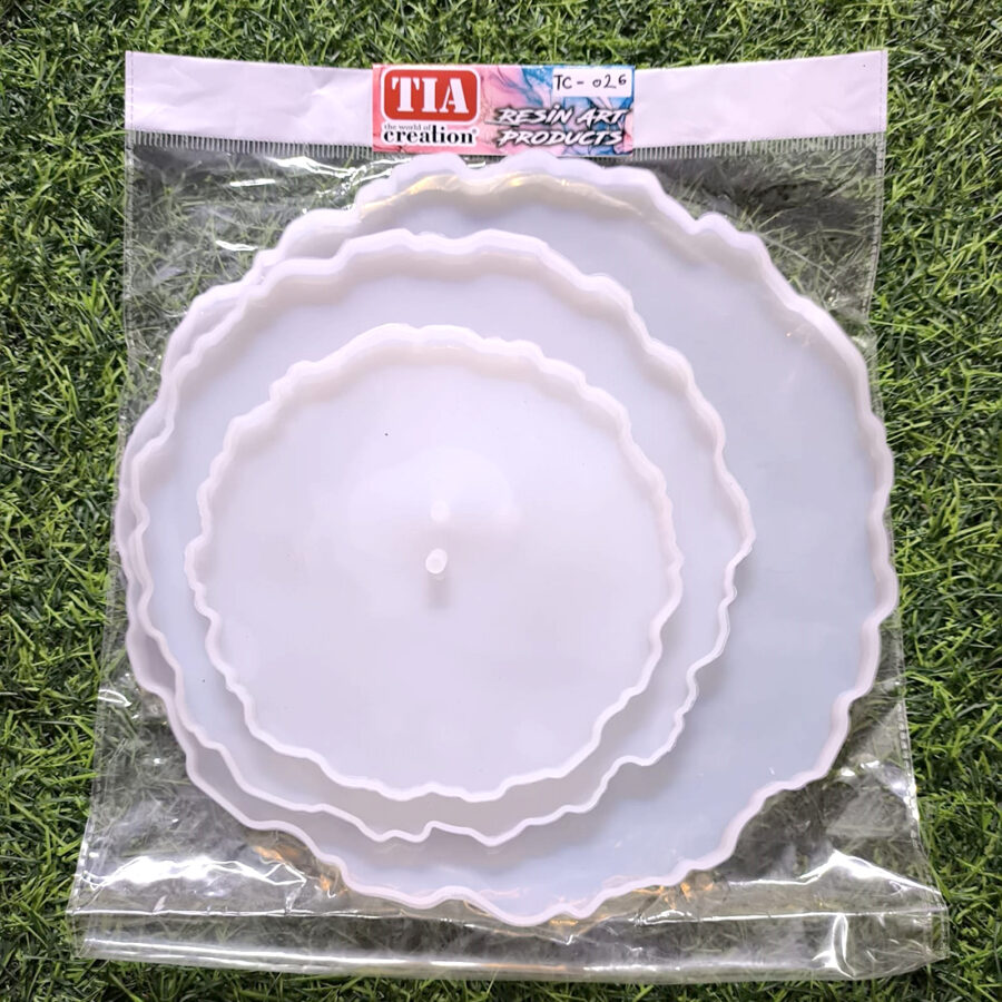 Cake Stand 3 Pcs Set Mould 25cm 19cm 14cm 8mm Depth (TC026)