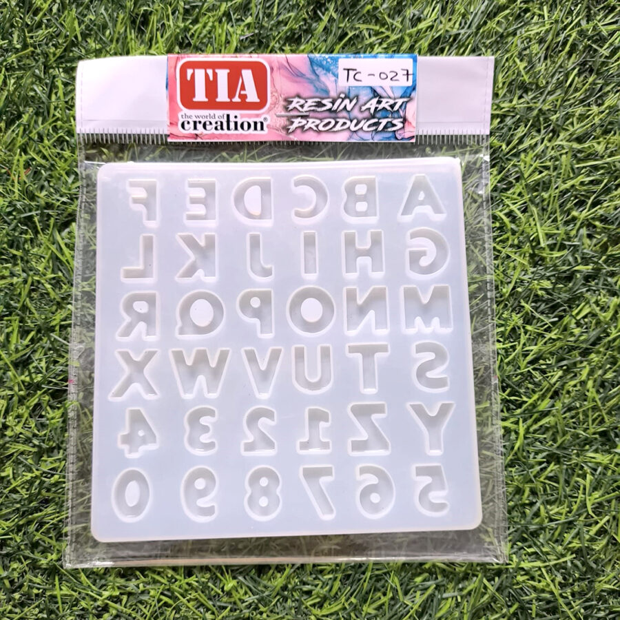 ABCD Alphabet 5.5 Inch Small Mould 14x14cm 3mm Depth (TC027)