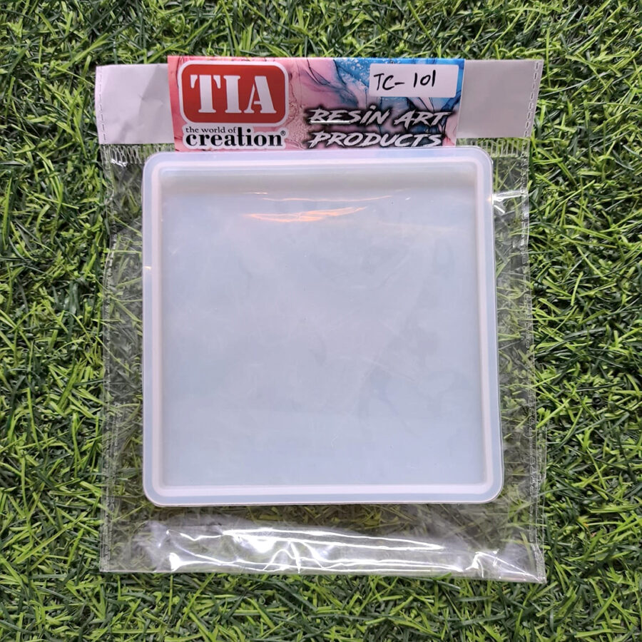 4 Inch Square Plain Mould 10 x 10cm 8mm Depth (TC101)