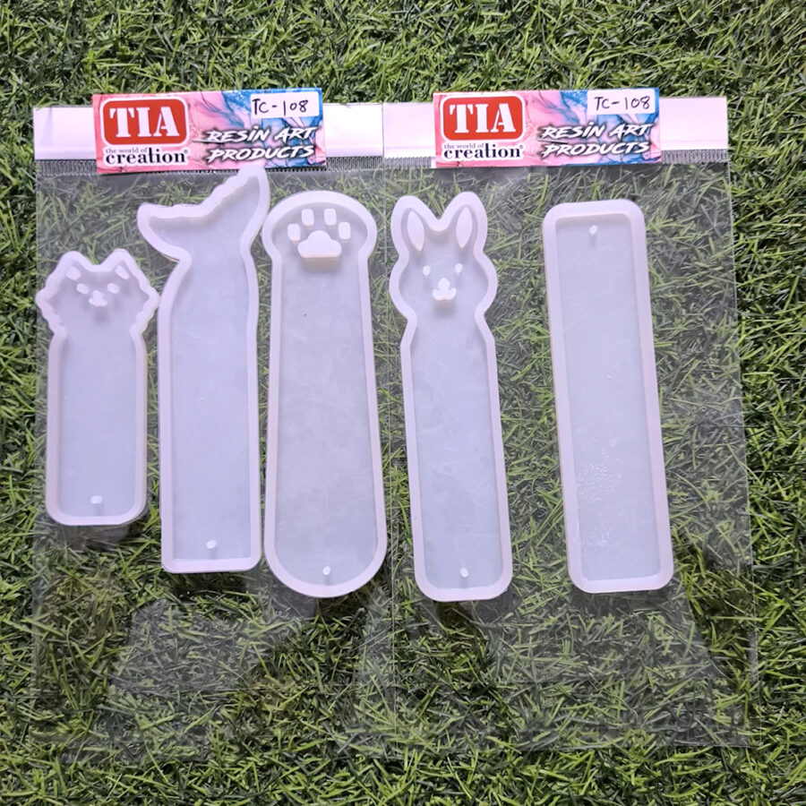 5 Pcs Bookmark Mould 15x4cm 3mm Depth (TC108)