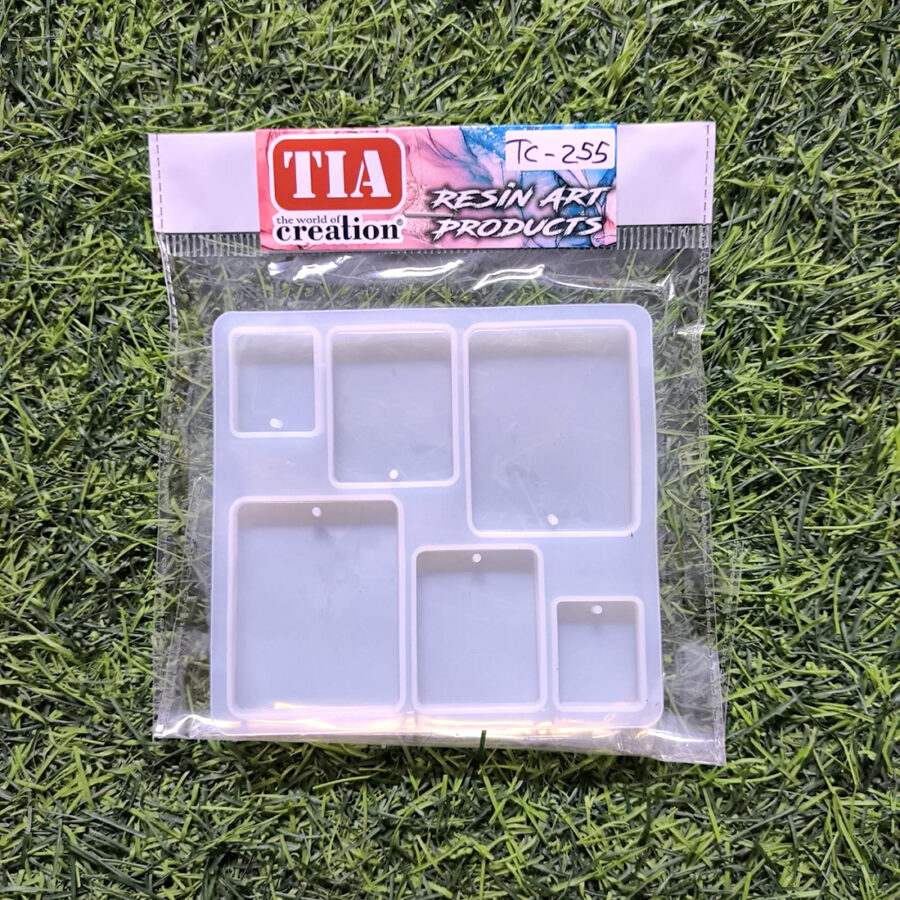 6 CAVITY RECTANGLE MOULD 10.8X10.2CM 6MM DEPTH (TC255)