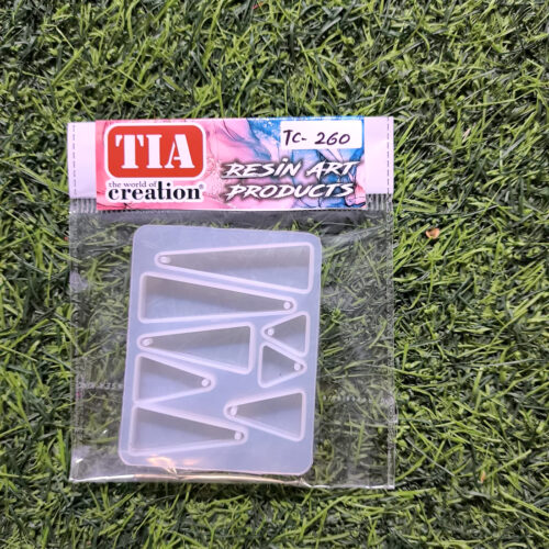 Keychain and Pendant 8 cavity traingal Silicon Mould (TC260) - Product Image