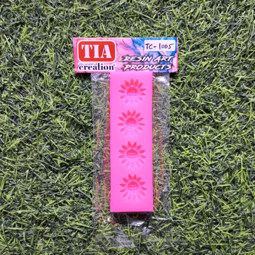 Flower 4 Cavity Pink Mould Premium for detailed resin flowers
