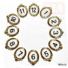 WALL CLOCK NUMBERS GOLDEN - Product Image