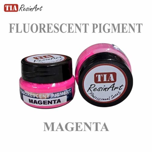 Bright magenta resin pigment for luminous epoxy resin crafts