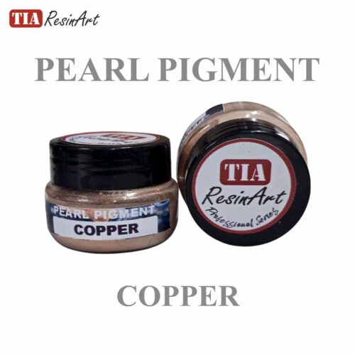 Close-up of Pearl Pigment for Resin Art in copper shade for epoxy projects