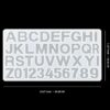 ABCD Alphabet With Hole Keychain 34x19cm 7mm Depth Silicon Mould (SM070)