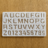 ABCD Alphabet With Hole Keychain 34x19cm 7mm Depth Silicon Mould (SM070)