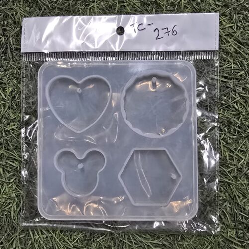 Keychain 4 Cavity Micky Mix Silicon Mould (TC276) - Product Image