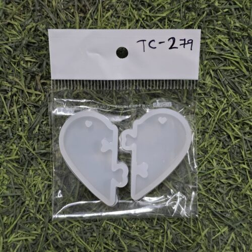 Heart Broken Silicon Mould (TC279) - Product Image