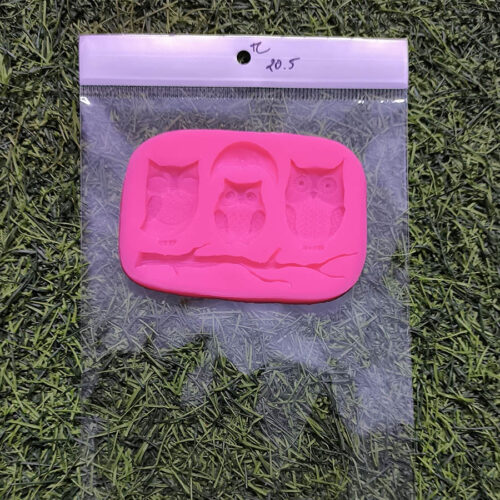 3 cavity Owl Pink Mould Ultimate - High-Quality Resin Art Tool