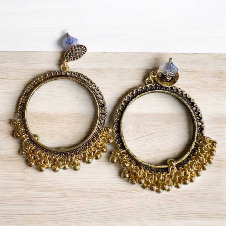 Jhumka Earring Bezels Golden For Resin Art (13)