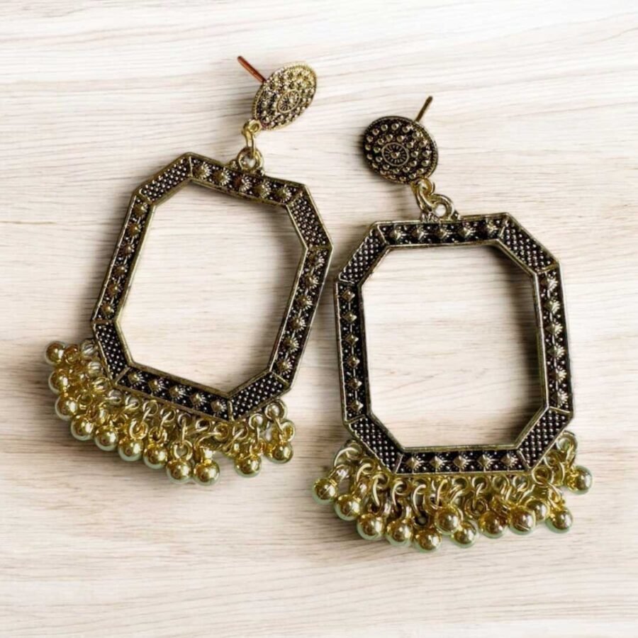 Jhumka Earring Bezels Golden For Resin Art (14)