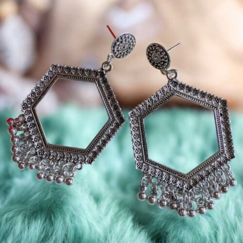 Jhumka Earring Bezels Silver For Resin Art (222) - Product Image
