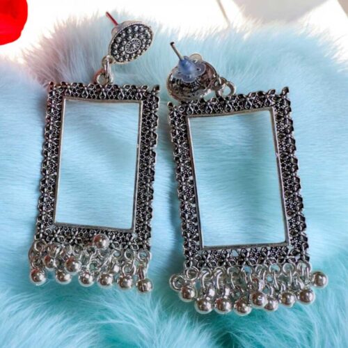 Jhumka Earring Bezels Silver For Resin Art (224) - Product Image