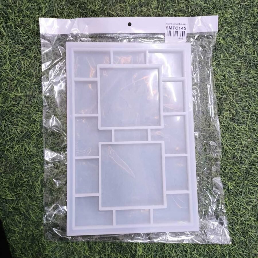 Rectangle Tray With Coaster 8x12inch 14mm Depth Silicon Mould (TC145)