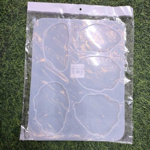 Coaster 5 Pcs 5mm Depth Silicon Mould (TC160) - Product Image