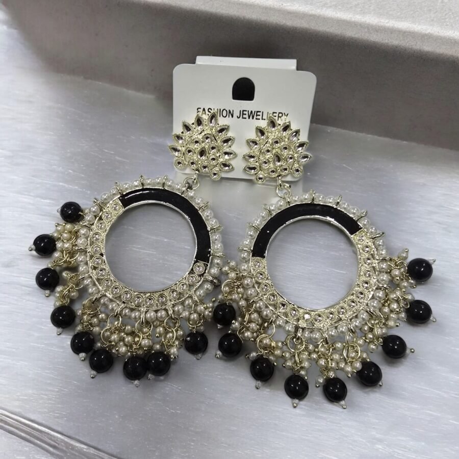 Jhumka Earring Bezels Black For Resin Art (32)