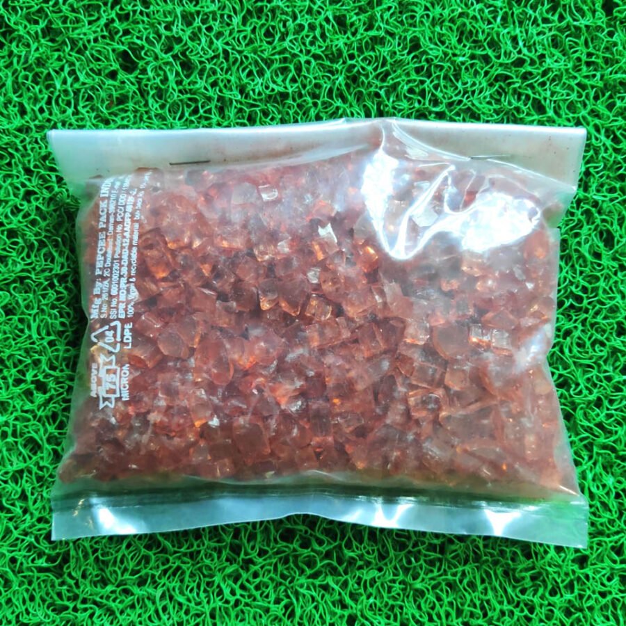 Glass Stone 4 to 6mm 500g (ORANGE)