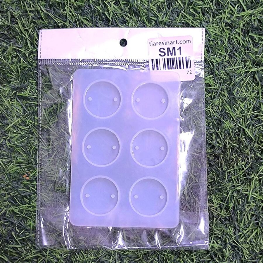 Rakhi and Bracelet Round 6 cavity Silicon Mould - Product Image