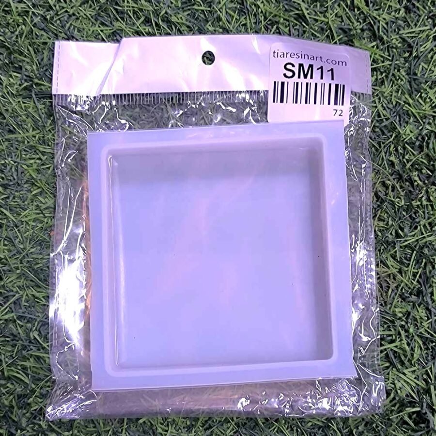 Coaster Square 4inch 20mm Depth Silicon Mould - Product Image