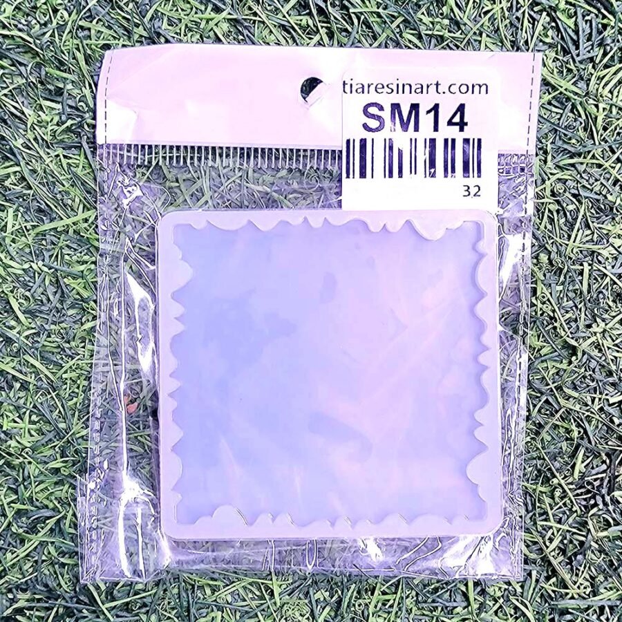 Square Agate Zigzag 3Inch Silicon Mould - Product Image