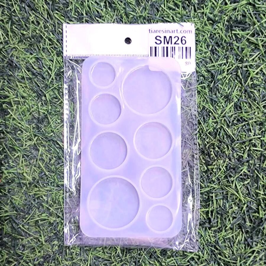 Round 8 cavity Bracelet 3x5.5inch Silicon Mould - Product Image