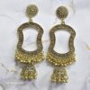 Jhumka Earring Bezels Golden with With Jumar For Resin Art (288) - Product Image