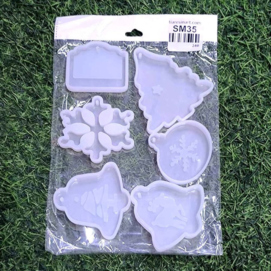 Christmas 6 pcs Silicon Mould - Product Image