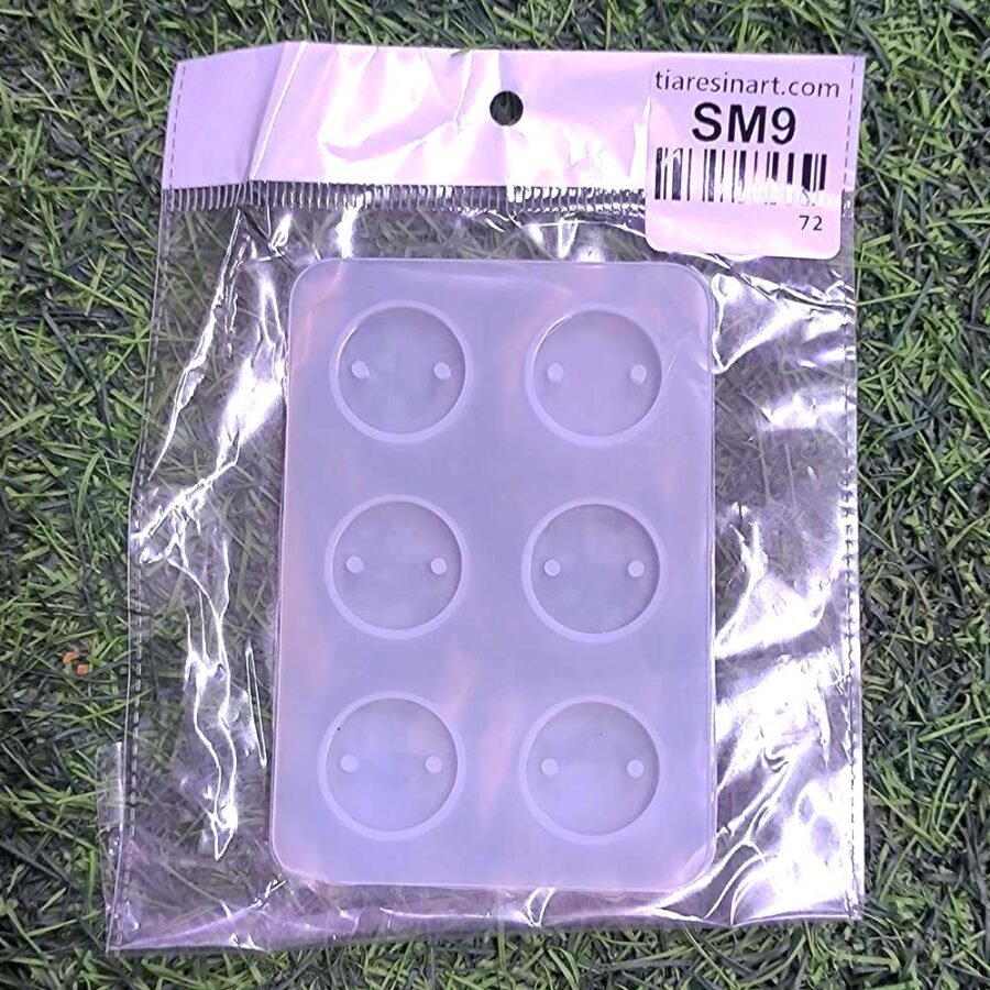 Rakhi and Bracelet Round Small 6 cavity Silicon Mould - Product Image