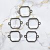 Bezels Square Pendant Earrings pack for resin art