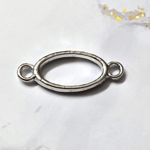 Resin art using Bezels Oval Pendant Earrings