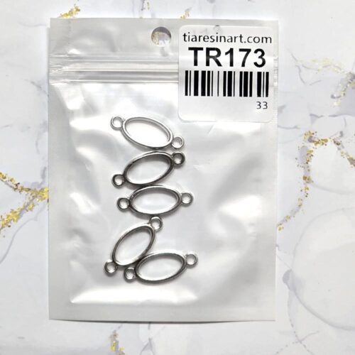 All five Bezels Oval Pendant Earrings