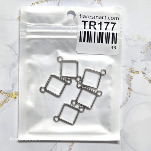 Set of five durable resin bezels for DIY projects