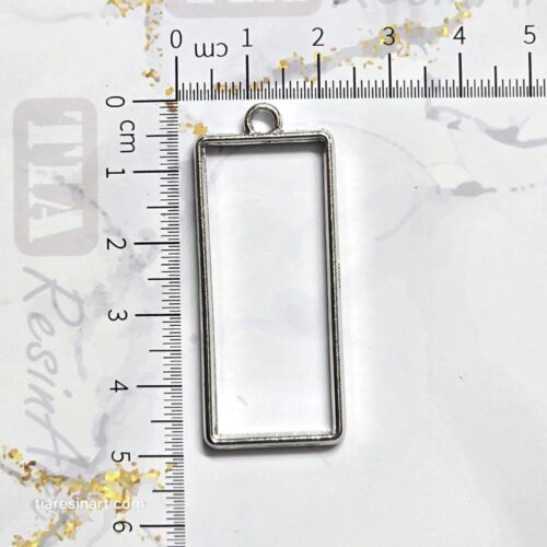 Bezel Rectangle Pendant Earrings for Resin Art