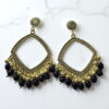 Rhombus Jhumka Earring Bezels Ultimate - Golden Resin Art Supplies
