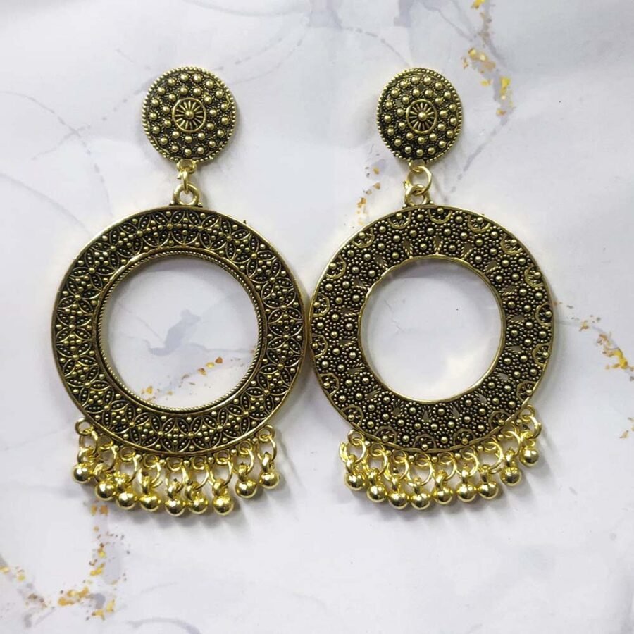 Jhumka Earring Bezels Golden For Resin Art (317) - Product Image