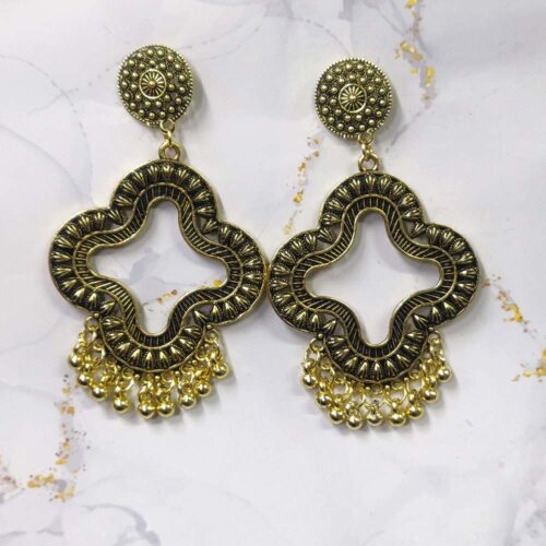 Jhumka Earring Bezels Golden For Resin Art (318) - Product Image