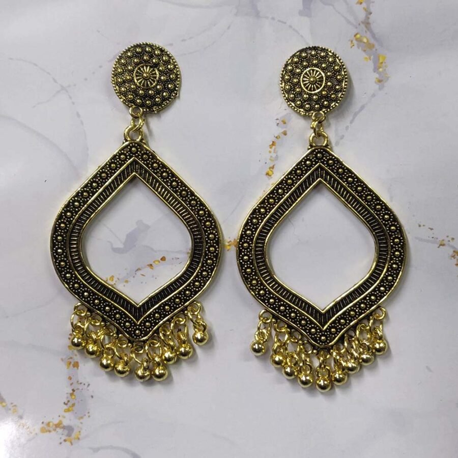Jhumka Earring Bezels Golden For Resin Art (319) - Product Image