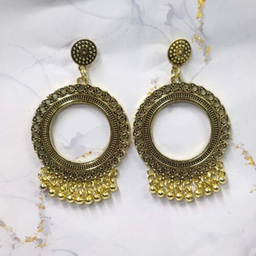 Jhumka Earring Bezels Golden For Resin Art (324) - Product Image