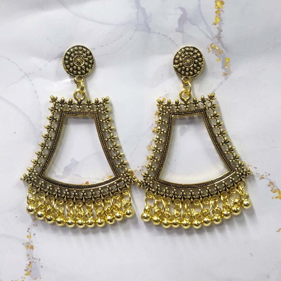 Jhumka Earring Bezels Golden For Resin Art (325) - Product Image