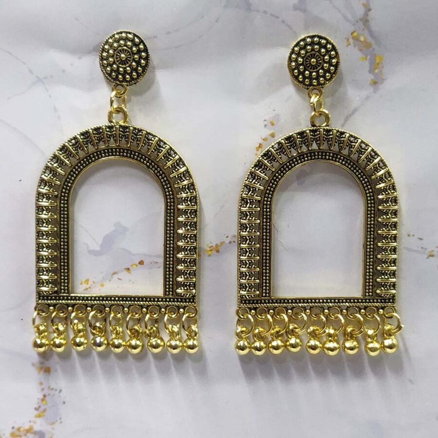 Jhumka Earring Bezels Golden For Resin Art (327) - Product Image