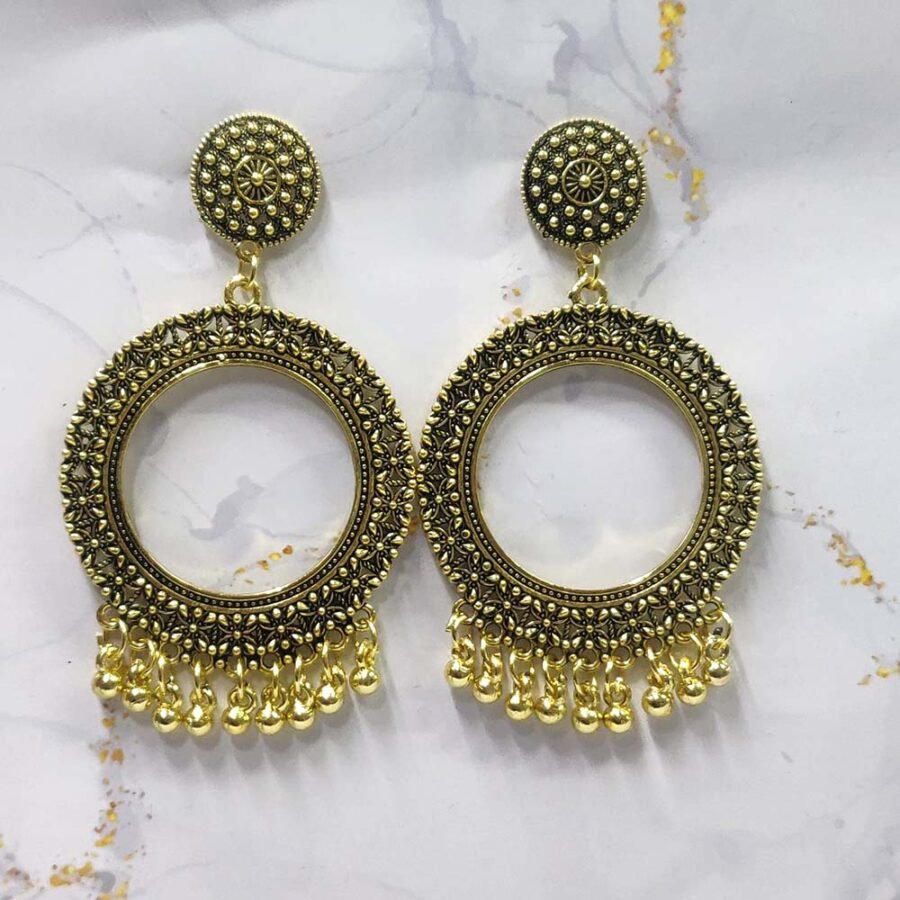 Jhumka Earring Bezels Golden For Resin Art (328) - Product Image