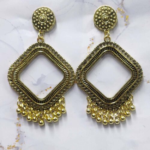 Jhumka Earring Bezels Golden For Resin Art (330) - Product Image