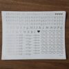 Alphabet Embossed Sticker Sheet Premium Quality for Resin Art