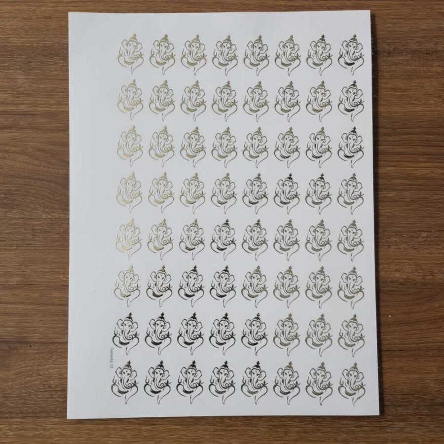 Ganeshji EMBOSSED STICKER SHEET
