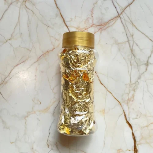 golden foil resin bottle